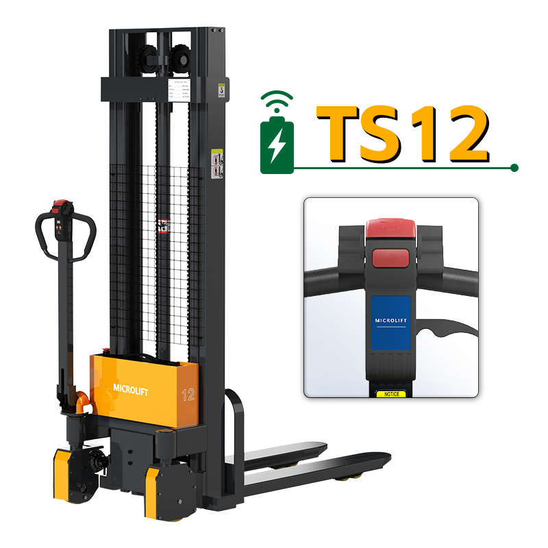 TS12-Smart Electric Stacker-Microlift Material Handling Equipment